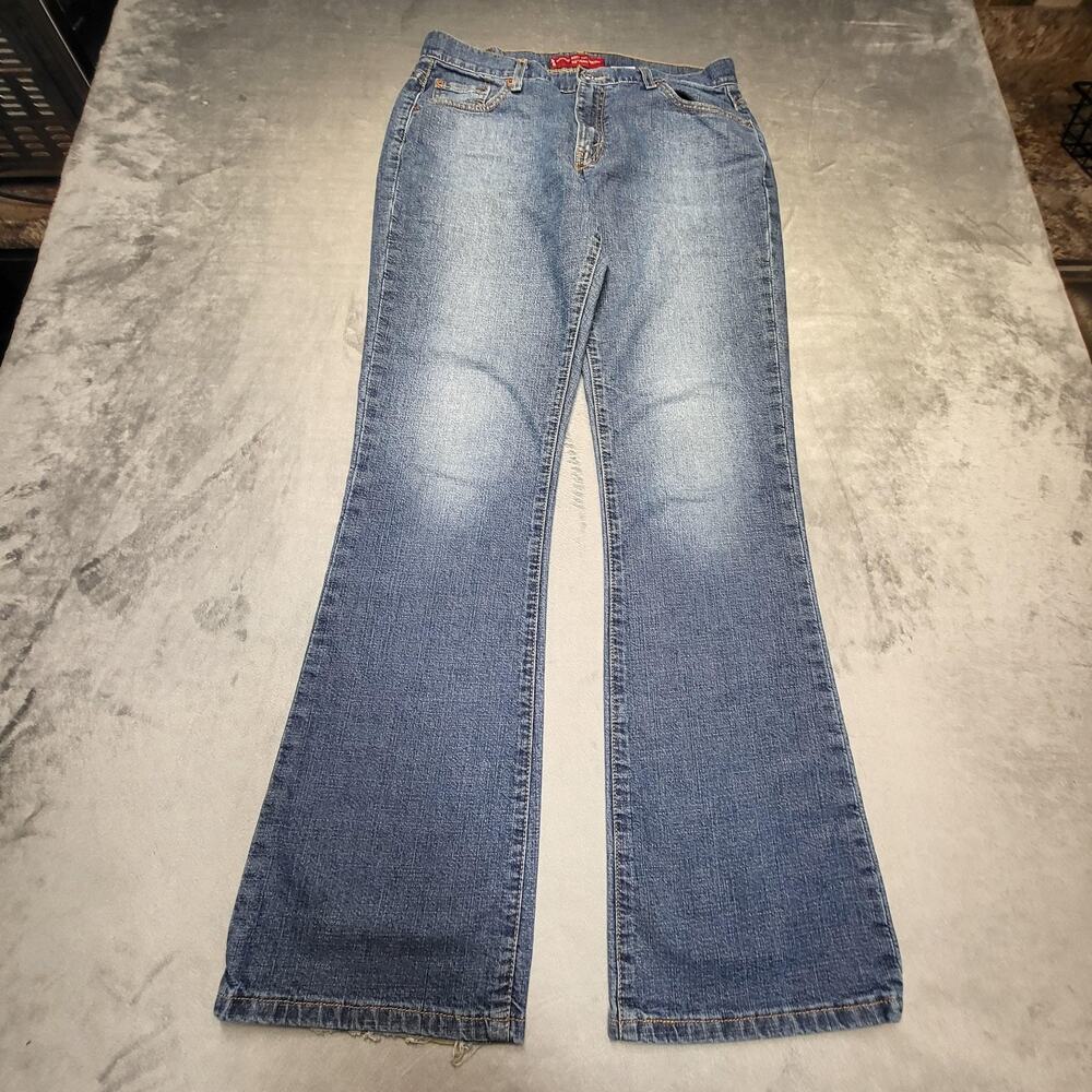 Levi's 515 Jeans Womens 12 Blue Nouveau Bootcut Low Rise‎ Stretch Denim Y2K